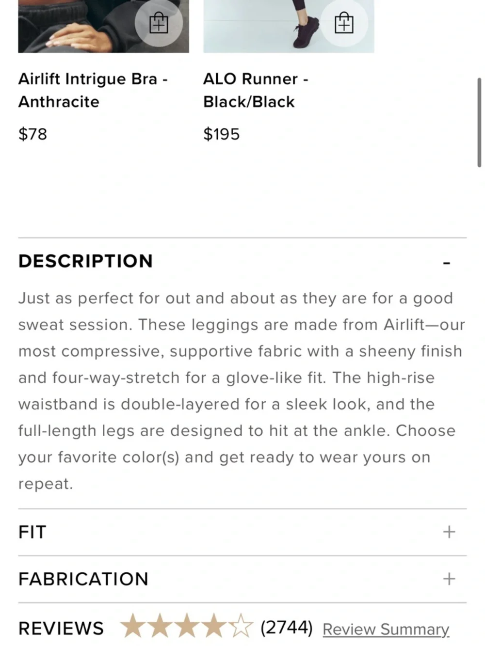 ALO Airlift Leggings - Picture 8 of 8